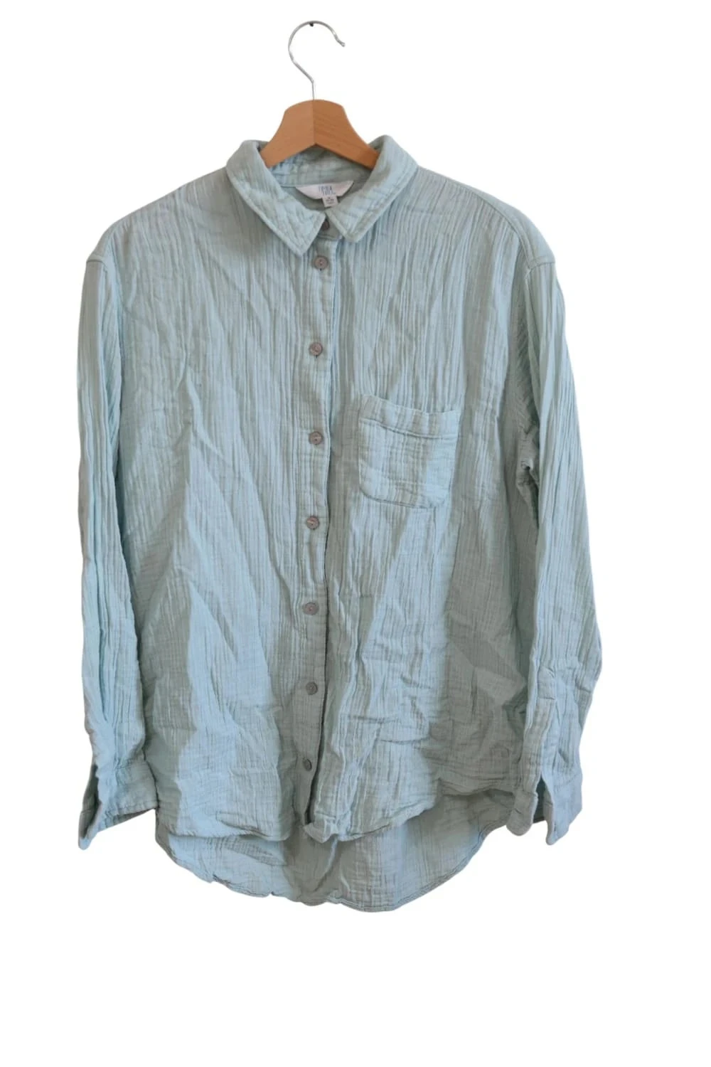 C53 chemise menthe TimeandTru S